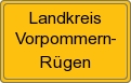 Ortsschild von Landkreis Vorpommern-Rügen