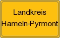 Ortsschild von Landkreis Hameln-Pyrmont