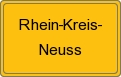 Ortsschild von Rhein-Kreis-Neuss