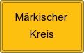 Ortsschild von Märkischer Kreis