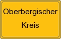 Ortsschild von Oberbergischer Kreis