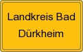 Ortsschild von Landkreis Bad Dürkheim