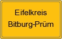 Ortsschild von Eifelkreis Bitburg-Prüm