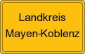 Ortsschild von Landkreis Mayen-Koblenz