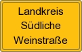 Ortsschild von Landkreis Südliche Weinstraße