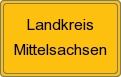 Ortsschild von Landkreis Mittelsachsen
