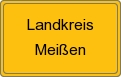 Ortsschild von Landkreis Meißen