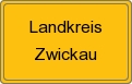 Ortsschild von Landkreis Zwickau