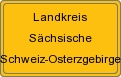 Ortsschild von Landkreis Sächsische Schweiz-Osterzgebirge