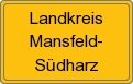 Ortsschild von Landkreis Mansfeld-Südharz