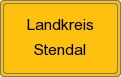 Ortsschild Landkreis Stendal