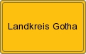 Ortsschild von Landkreis Gotha