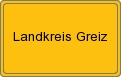 Ortsschild von Landkreis Greiz