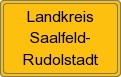 Ortsschild von Landkreis Saalfeld-Rudolstadt