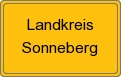 Ortsschild von Landkreis Sonneberg