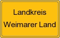 Ortsschild von Landkreis Weimarer Land