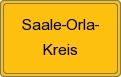Ortsschild von Saale-Orla-Kreis