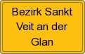 Ortsschild von Bezirk Sankt Veit an der Glan