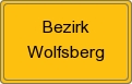 Ortsschild von Bezirk Wolfsberg