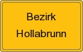 Ortsschild von Bezirk Hollabrunn