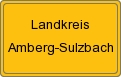 Ortsschild von Landkreis Amberg-Sulzbach