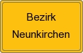 Ortsschild von Bezirk Neunkirchen