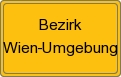 Ortsschild von Bezirk Wien-Umgebung