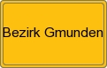 Ortsschild von Bezirk Gmunden