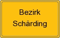 Ortsschild von Bezirk Schärding