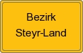 Ortsschild von Bezirk Steyr-Land