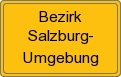 Ortsschild von Bezirk Salzburg-Umgebung