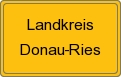 Ortsschild von Landkreis Donau-Ries