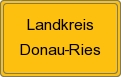 Ortsschild von Landkreis Donau-Ries