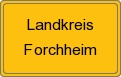 Ortsschild von Landkreis Forchheim