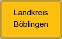 Ortsschild von Landkreis Böblingen