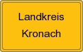 Ortsschild von Landkreis Kronach