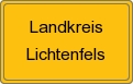 Ortsschild von Landkreis Lichtenfels