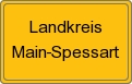 Ortsschild von Landkreis Main-Spessart