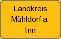 Ortsschild von Landkreis Mühldorf a. Inn