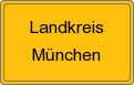 Ortsschild von Landkreis München