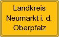 Ortsschild von Landkreis Neumarkt i. d. Oberpfalz