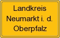 Ortsschild von Landkreis Neumarkt i. d. Oberpfalz