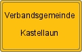 Ortsschild von Verbandsgemeinde Kastellaun