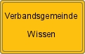 Ortsschild von Verbandsgemeinde Wissen