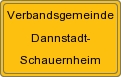 Ortsschild von Verbandsgemeinde Dannstadt-Schauernheim