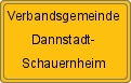 Ortsschild von Verbandsgemeinde Dannstadt-Schauernheim