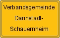 Ortsschild von Verbandsgemeinde Dannstadt-Schauernheim