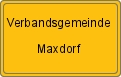 Ortsschild von Verbandsgemeinde Maxdorf