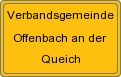 Ortsschild von Verbandsgemeinde Offenbach an der Queich