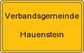 Ortsschild von Verbandsgemeinde Hauenstein